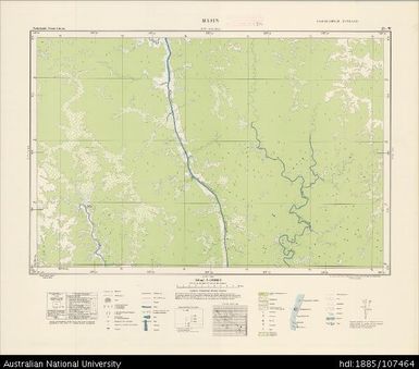 Indonesia, Western New Guinea, Masin, Series: Nederlands-Nieuw-Guinea, Sheet 23-W, 1956, 1:100 000