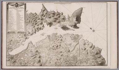 El Puerto de Mahon y su costa : desde cala Murta hasta cala Rafalet, ruinas del castillo de San Felipe : baterias existentes y los campamentos, trincheras y baterías del ultimo sitio... Grabado el Ano de 1786. Grabado por D.n Man.l Salvador Carmona. Escrito per Sant.go Drouet. (to accompany) Atlas maritimo de Espana : Madrid MDCCLXXXIX (1789).