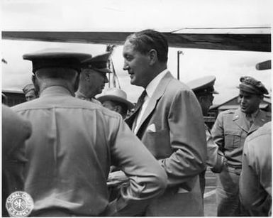 Pauley Arrives at Hickam Field, Hawaii