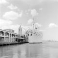 United States, freight ship docked at Honolulu harbor