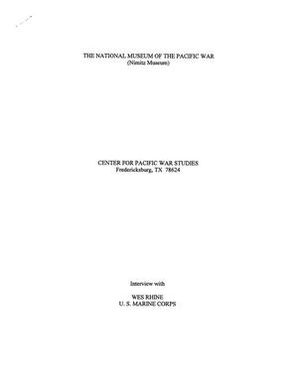 Oral History Interview with Wes Rhine, September 3, 2004