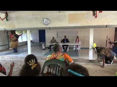 Scary Local Santa Clauses during the Christmas Celebration of the Nukuoro Community on Pohnpei, 2018