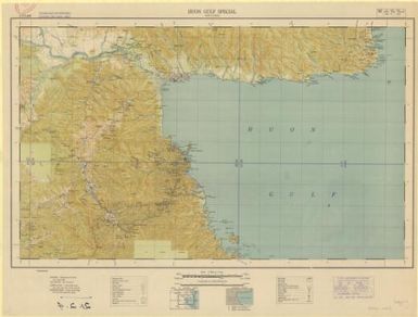 Huon Gulf Special, New Guinea / compilation, 1 Aust Mob Litho Sec AIF, Aust Svy Corps Aug 43 ; reproduction, 6 Aust Army Topo Svy Coy AIF, Aust Svy Corps