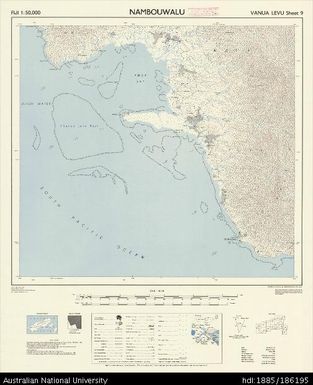 Fiji, Vanua Levu, Nambouwalu, Series: X754, Sheet 9, 1961, 1:50 000