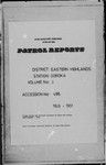 Patrol Reports. Eastern Highlands District, Goroka, 1949 - 1951