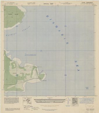 Special map, northeast New Guinea (Cape Barabar , front)