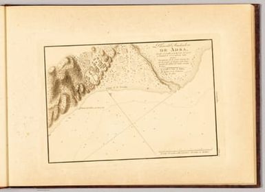 Plano del fondeadero de Adra, situado el castillo en la lat N. de 36°. 44'. 40". y longitud de 5°. 15'. 40". E. de Cadiz.