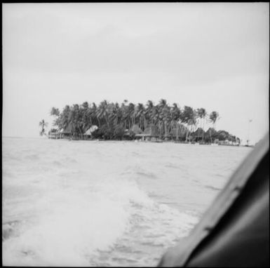 View across the water to an island, Fiji, 1969 / Michael Terry