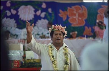 Male guest, Rarotongan wedding