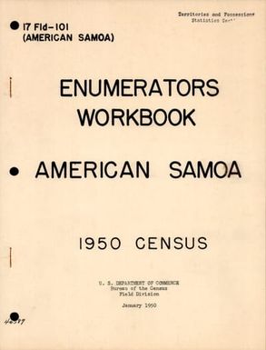 [Folder 100] American Samoa - Enumerator's Workbook