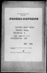 Patrol Reports. West Sepik District, Pagei, 1965 - 1966