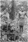 Man working in garden