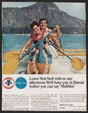 Leave New York with us any afternoon. We'll have you in Hawaii before you can say "Malihini."