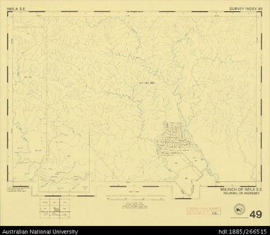 Papua New Guinea, Imila SE, Survey Index 49, 1:50 000, 1973