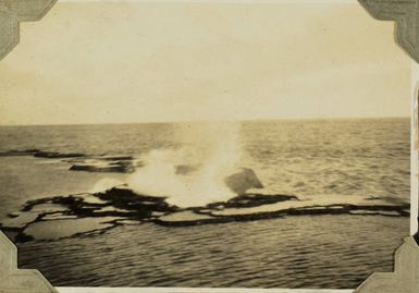 Blowholes at Mapu a Vaea, Tonga, 1928