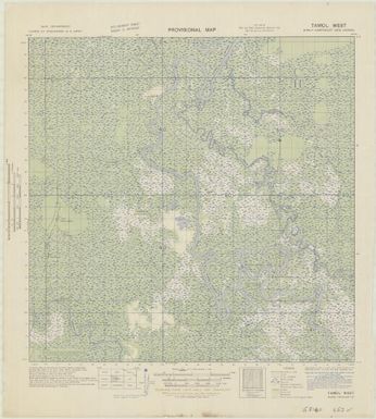 Provisional map, northeast New Guinea: Tamol West (Sheet Tamol West)