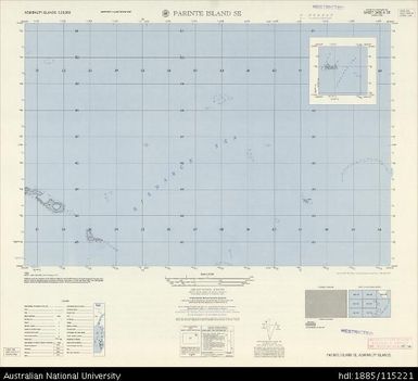 Papua New Guinea, Admiralty Islands, Parinte Island SE, Series: AMS T893, Sheet 3450 II SE, 1:25 000, 1957