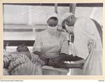 TOROKINA, BOUGAINVILLE, 1945-07-16. AN OPERATION IN PROGRESS IN THE OPERATING THEATRE, 106 CASUALTY CLEARING STATION. THE PATIEN, V64795 PRIVATE J. P. SPORN OF THE 2/7TH BATTALION, WAS WOUNDED IN ..