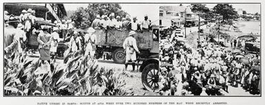 Native Unrest In Samoa: Scenes At Apia When Over Two Hundred Members of the Mau Were Recently Arrested