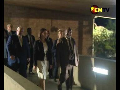 HUNGARIAN PRESIDENT ARRIVED IN PNG