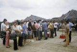 Federated States of Micronesia, people in security line at Yap Island airport