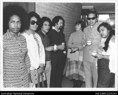 Attendees of the "Small Islands of the Pacific and Indian Ocean" from Tonga, Australia, Western Samoa and Fiji