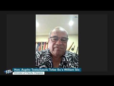 Hon. Aupito William Sio Latest #COVID Community Case Live on #PACIFICBREAKFAST