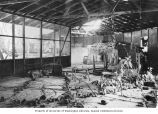 Interior of Old Officer's Club from Operation Crossroads on Bikini Atoll, summer 1949