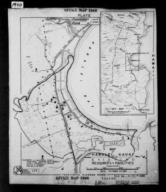 1940 Census Enumeration District Maps - Hawaii - Kauai County - Hanalei - ED 4-1, ED 4-2, ED 4-3