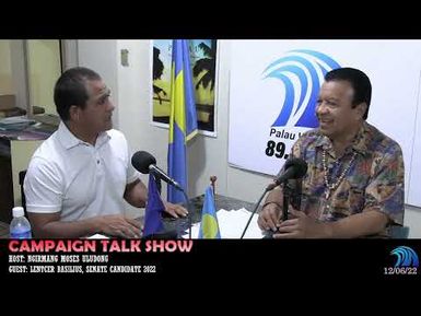 CAMPAIGN TALK SHOW WITH LENTCER BASILIUS