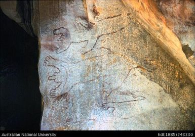 Rock painting figures