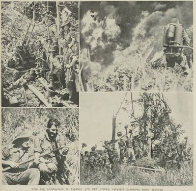 With the Australians in Tarakan and New Guinea: Japanese garrisons being reduced