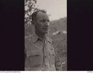 MORESBY BASE AREA, NEW GUINEA. 1943-09-17. N450789 MAJOR R. H. SIGGINS, CHIEF AUDITOR NEW GUINEA FORCE AND COMMONWEALTH RETURNING OFFICER FOR NEW GUINEA, AND ADJOINING WATERS