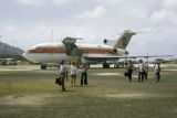 Federated States of Micronesia, people at airport on Yap Island