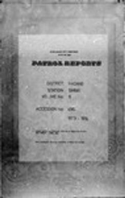 Patrol Reports. Madang District, Simbai, 1973 - 1974