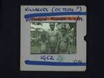 Villagers (Ok Tedis?), between Kiunga and Lake Murray, [Papua New Guinea], 1952