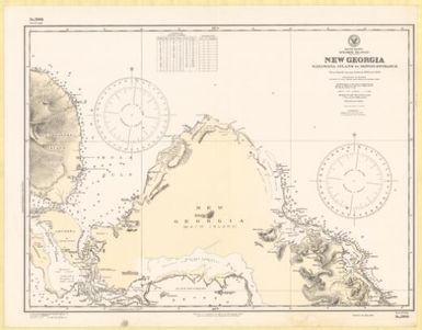 New Georgia, Wanawana Island to Mongo Entrance, New Georgia, Solomon Islands, South Pacific Ocean : from British surveys between 1893 and 1900 / Hydrographic Office, U.S. Navy