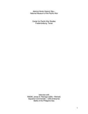 Oral History Interview with James Ramage, September 9, 2004