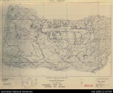 Papua New Guinea, Tapini Township, 1:2 500, 1970