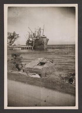 [Destroyed Japanese Barge]