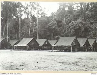 TOROKINA, BOUGAINVILLE ISLAND. 1945-02-04. THE TENT LINES OF C COMPANY, 58/59TH INFANTRY BATTALION