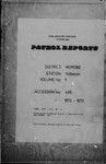 Patrol Reports. Morobe District, Kabwum, 1972 - 1973