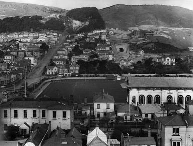 Overlooking Mt Victoria, Wellington, including the Basin Reserve and Ellice Street