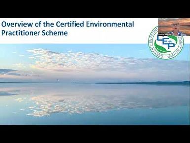 PLP-ESS Module 19: Certified Environmental Practitioner Schemes