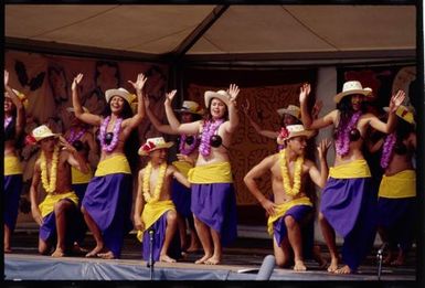Auckland Secondary Schools Māori and Pacific Islands Cultural Festival. Mangere College Cook Islands Group