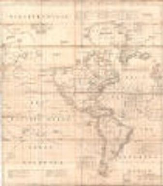 Chart of North and South America, including the Atlantic and Pacific Oceans, with the nearest Coasts of Europe, Africa, and Asia, A