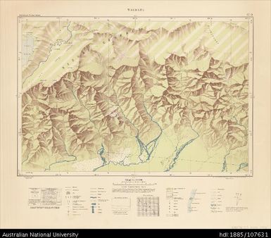 Indonesia, Western New Guinea, Waghete, Series: Nederlands-Nieuw-Guinea, Sheet 17-Q, 1956, 1:100 000