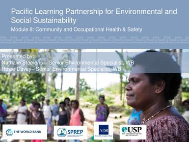 PLP-ESS Module 8: Community and Occupational Health and Safety