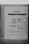 Patrol Reports. Morobe District, Wasu, 1953 - 1956