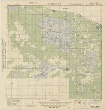 Provisional map, northeast New Guinea: Nubia West (Sheet J.R. Black Map Collection / Item 44)